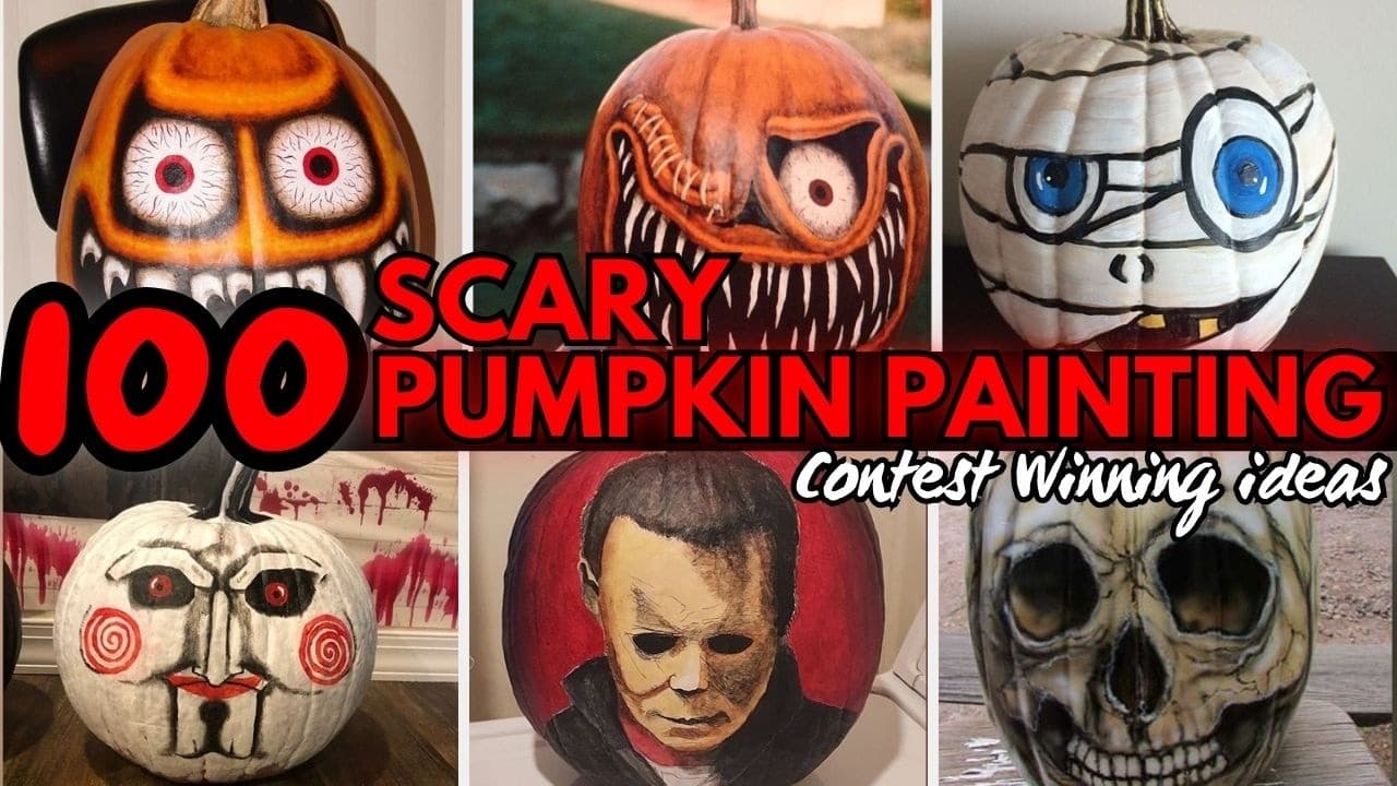 Scary Pumpkin Painting Ideas for Adults to DIY This Halloween