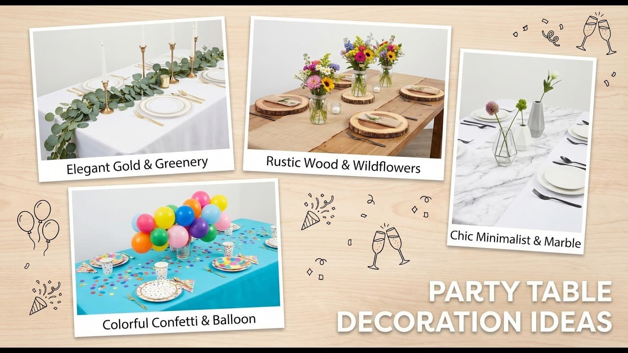 Party Table Decoration Ideas That Set the Mood Instantly