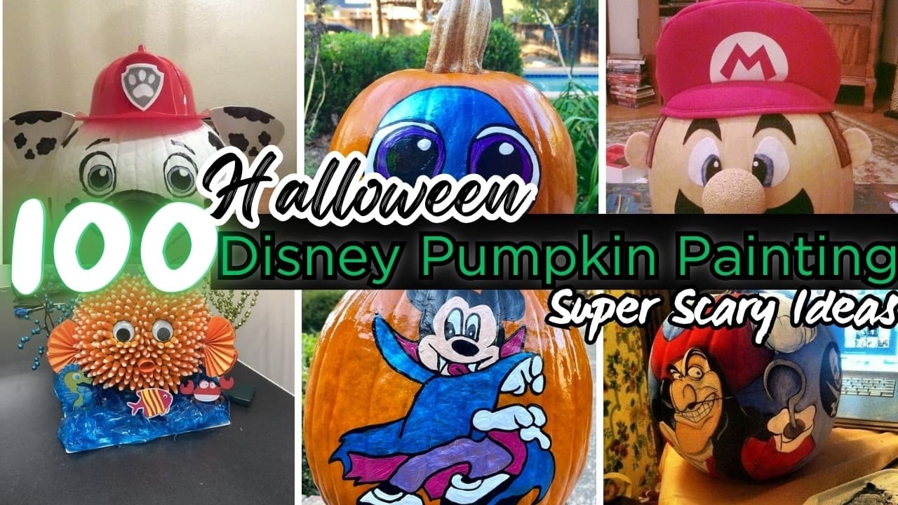 Cool Disney Pumpkin Painting Ideas That Are No Carve to DIY