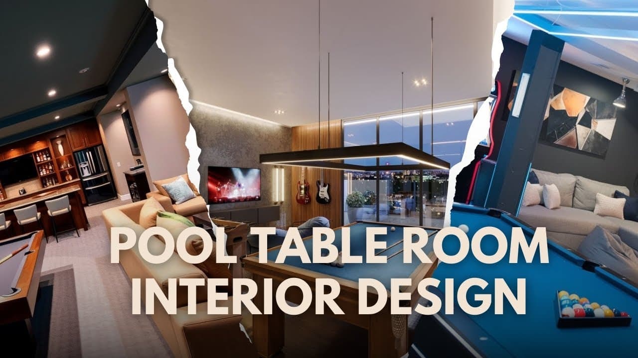Pool Table Room Interior Design Ideas for a Luxurious Lounge