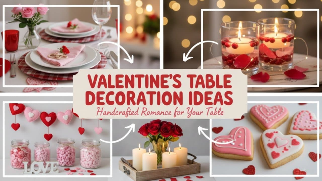 Valentine's Table Decoration Ideas to Make Dinner Unforgettable
