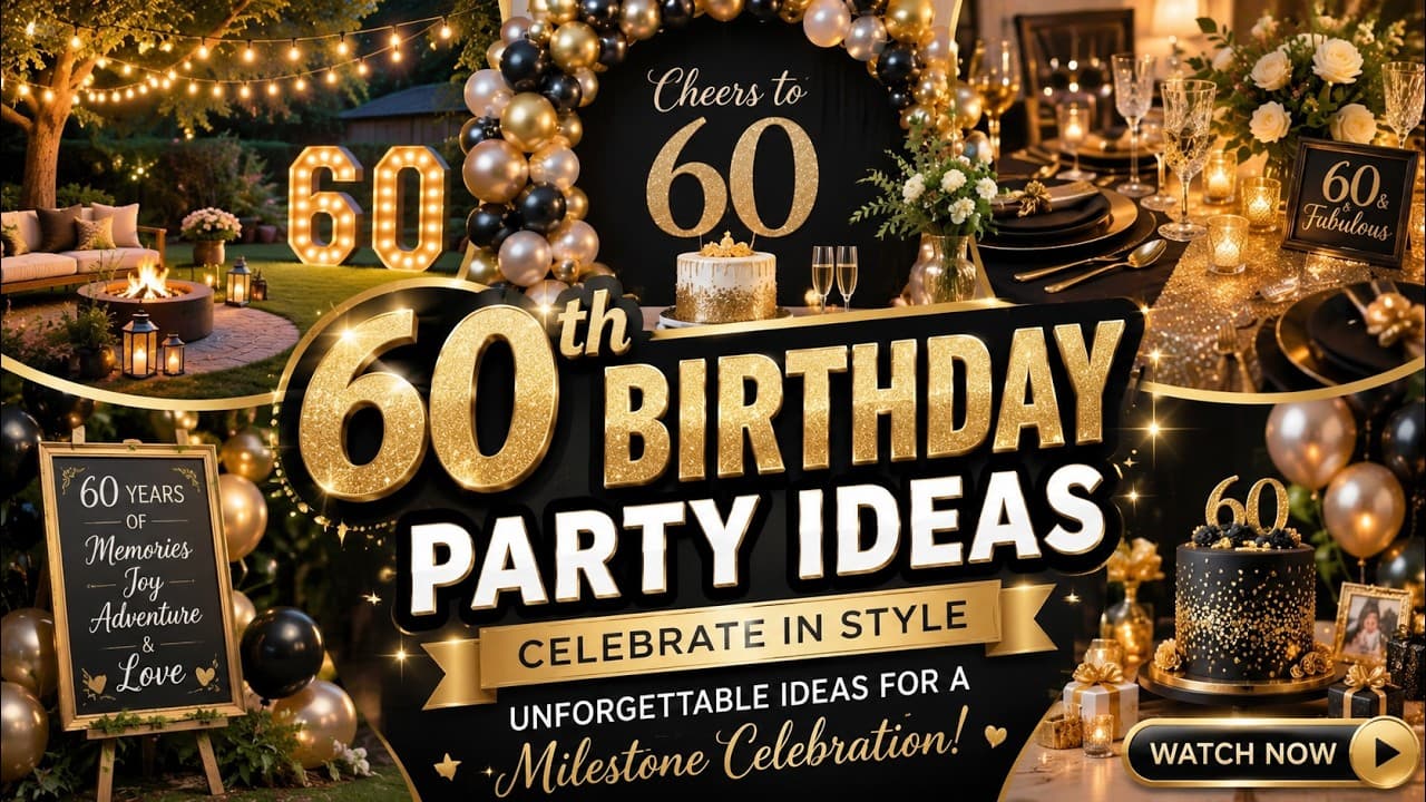 60th Birthday Party Ideas That Feel Sophisticated and Unforgettable